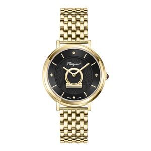 Ferragamo Minuetto Bracelet Watch Gold Womens